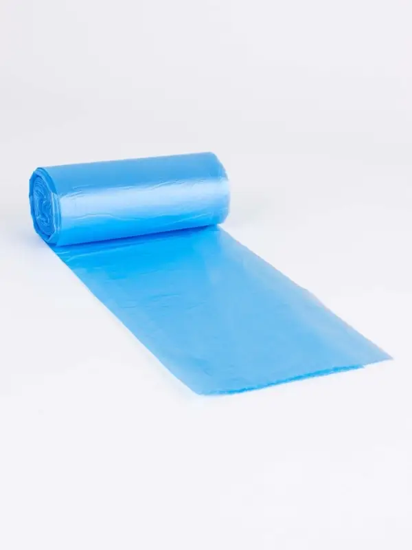 Мешки для мусора 35 л, ПНД толщина 10 мкм, 30 шт в рулоне, цвет синий