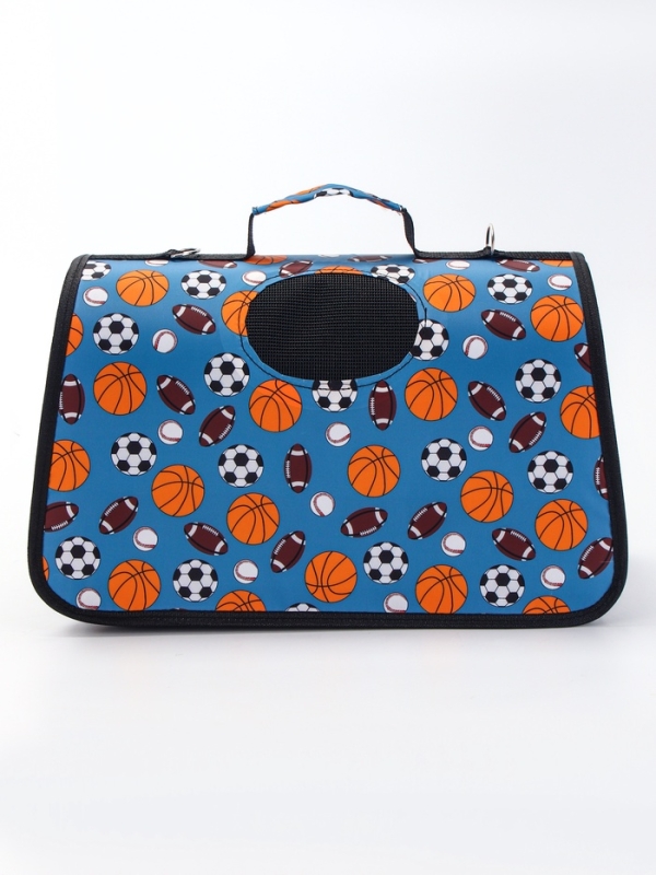 Сумка - переноска для животных "Спорт", размер M, 40 х 21 х 27 см, голубая