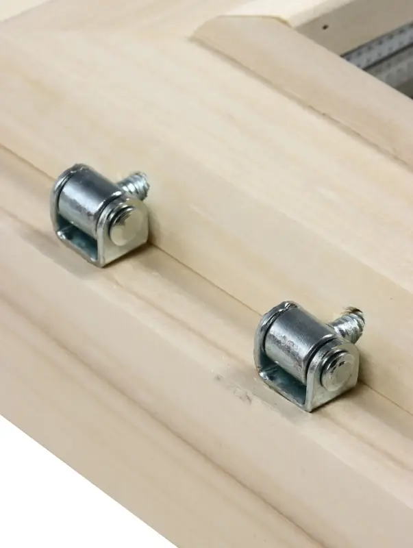 Окно, 30&times;30см, однокамерный стеклопакет, осина