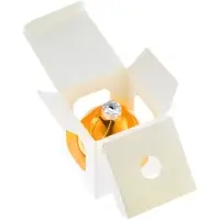 Елочный шар Finery Gloss, 8 см, глянцевый оранжевый