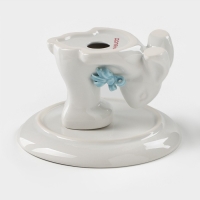 Блюдо для пирожных &laquo;Зайка&raquo;, 13&times;12&times;8 см, цвет белый