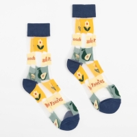 Носки женские MINAKU &laquo;Цветы/Авокадо&raquo;, размер 36-39 (23-25 см)