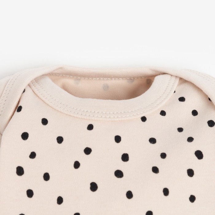 Боди детское с длинным рукавом Крошка Я &laquo;Киса&raquo;, рост 86-92 см, цвет бежевый