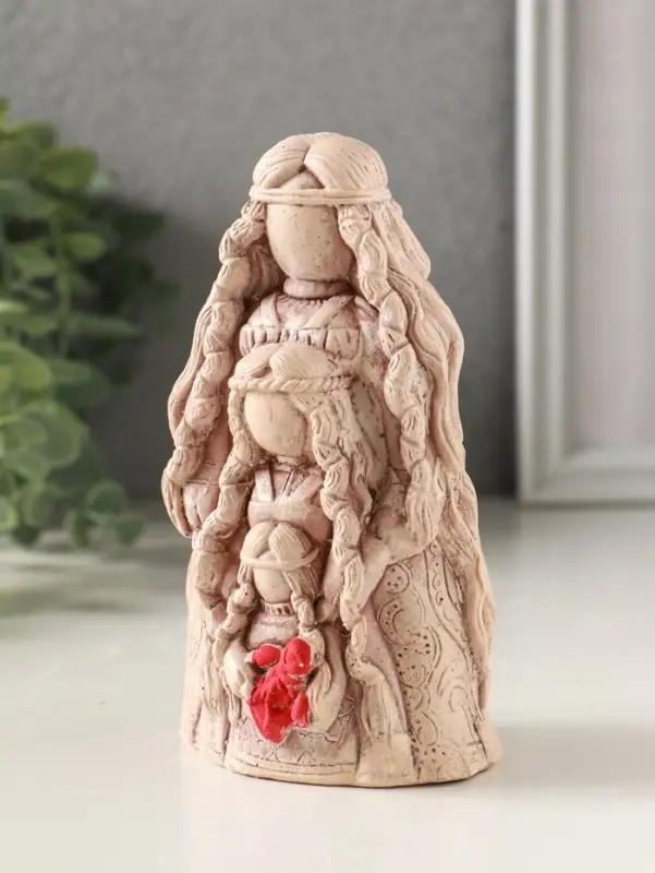 Фигурка гипс &laquo;Оберег Родовница&raquo;, 12 см, эффект состаривания, слоновая кость