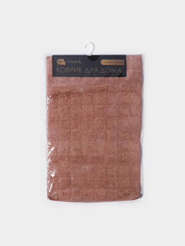 Коврик для ванной "Таормина" из микрофибры Savanna, 40х60 см, цвет пыльная роза