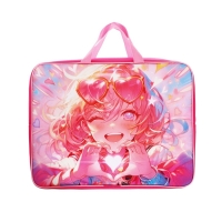 Папка с ручками текстильная А4, 360&times;245&times;70 мм, Calligrata TOP &laquo;В розовых очках&raquo;