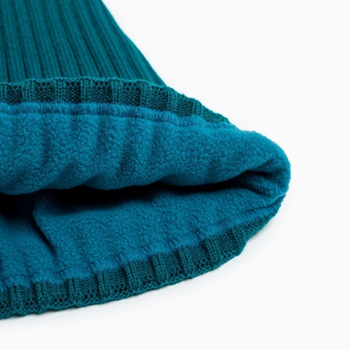 Шапка детская MINAKU с отворотом р-р 56-58, цв.морской волны Шапка детская MINAKU с отворотом р-р 56-58, цв.морской волны