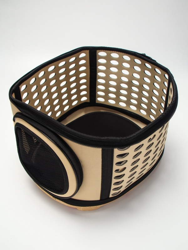 Складная сумка-переноска большая, материал EVA, 42,5 х 37,5 х 29,5 см, бежевая Складная сумка-переноска большая, материал EVA, 42,5 х 37,5 х 29,5 см, бежевая