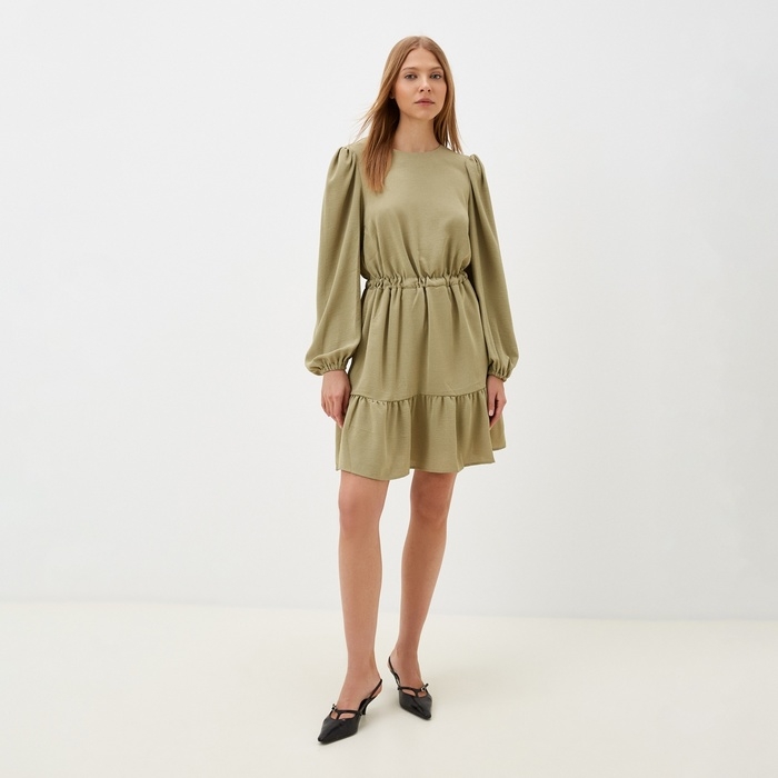 Платье женское MIST, р.46, оливковый Платье женское MIST, р.46, оливковый