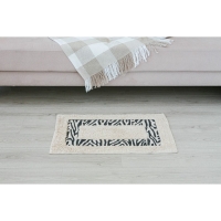 Коврик для дома Доляна &laquo;Зебра&raquo;, 50&times;80 см, цвет молочный