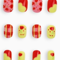 Детские накладные ногти "Цветочки", 12 шт