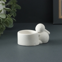 Подсвечник "Кролик" 6х10х5см, белый Подсвечник "Кролик" 6х10х5см, белый