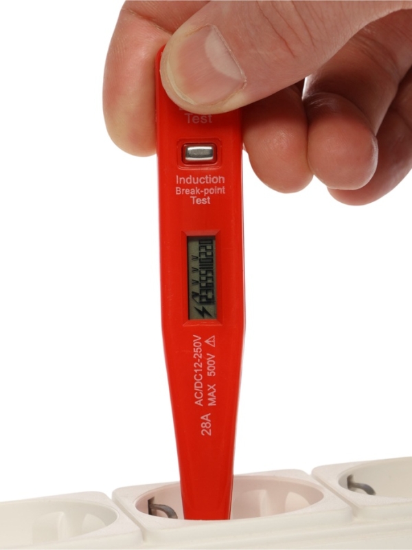 Отвертка индикаторная ТУНДРА, жидкокристаллический дисплей, 12 - 220 В