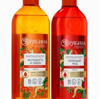 Шампунь для волос, молодость и объем, аромат рябины, 400 мл, Рябина
