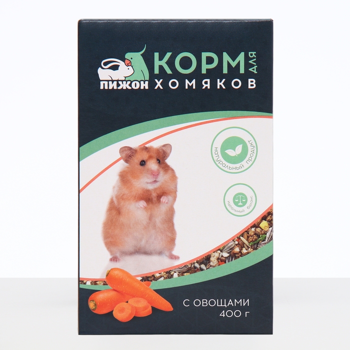 Корм Корм "Пижон" для хомяков, с овощами, 400 г