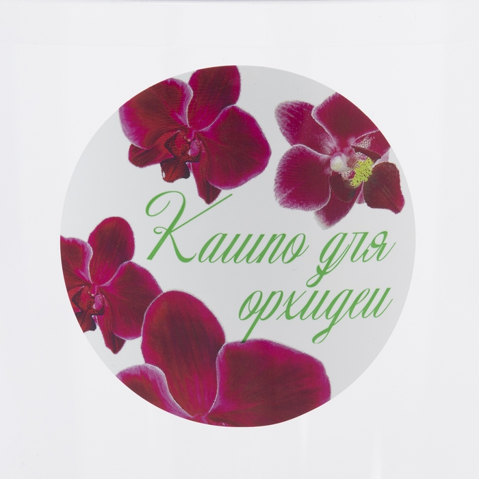 Кашпо для орхидей, 2 л, цвет прозрачный Кашпо для орхидей, 2 л, цвет прозрачный