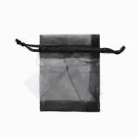 Мешочек подарочный &laquo;Бант органза&raquo;, 7&times;9 см, черно-белый