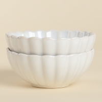 Набор салатников 2 шт SL Home "Нимфея" 580 мл, 13,3х5,5 см, цвет теплый белый