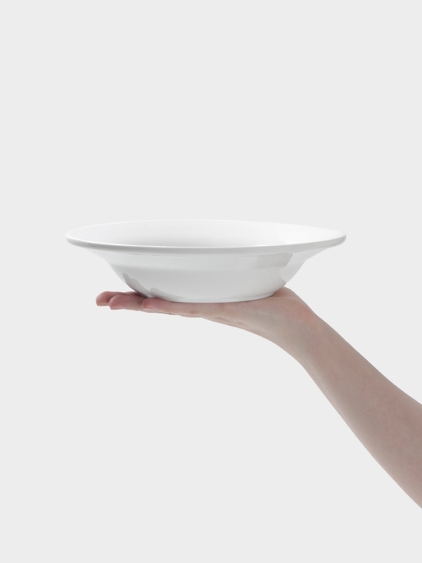 Тарелка глубокая Hanna Kn&ouml;vell, d=22.7 см, фарфор, белая