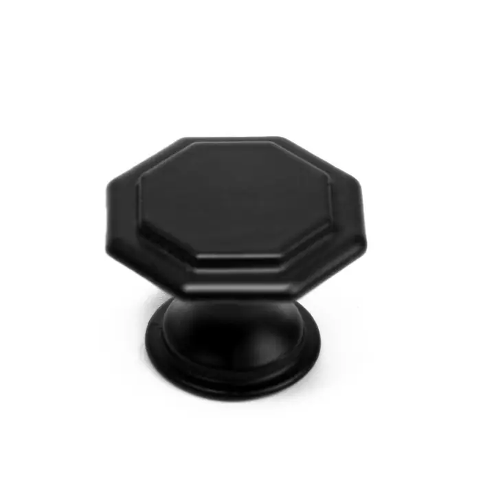 Ручка-кнопка ТУНДРА LIGHT РК034BL, цвет черный