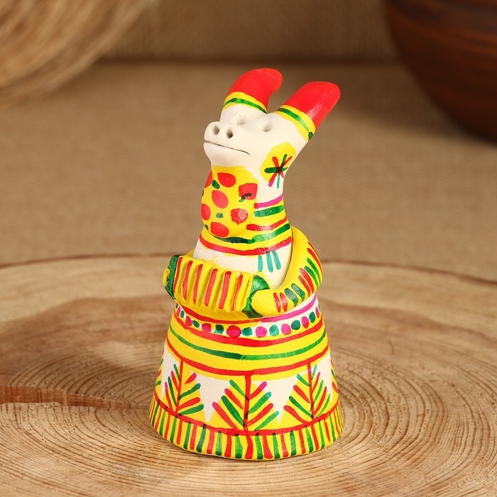 Филимоновская игрушка колокольчик &laquo;Козлик&raquo;, 10-12 см