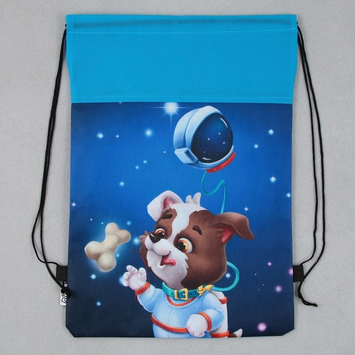 Мешок для обуви &laquo;Космический пушистик&raquo; нетканное полотно, размер 30 х 40 см