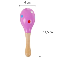 Игрушка музыкальная Маракас &laquo;Горох и полоска&raquo;, МИКС