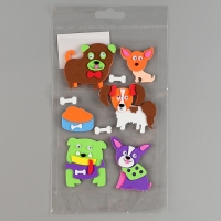 Набор наклеек из EVA "Собачки", 9 шт