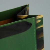 Пакет подарочный ламинированный под бутылку, упаковка, &laquo;Отечество&raquo;, 13 x 36 x 10 см