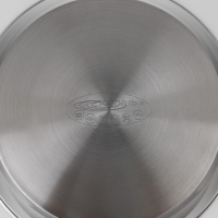 Сковорода &laquo;Общепит&raquo;, d=26 см, толщина корпуса 0,6 мм, дно 3,5 мм, с теплораспределительным слоем, индукция