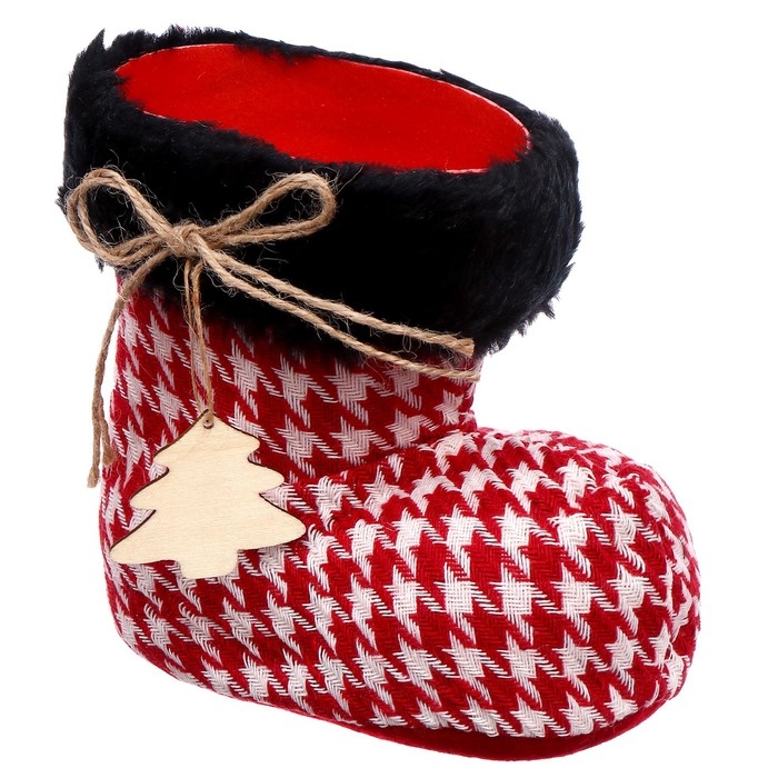 Конфетница &laquo;Сапожок&raquo;, красный