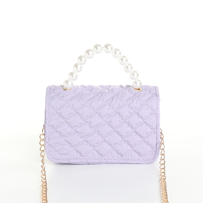 Сумка детская для девочки на молнии «Выбражулька», цвет сиреневый Сумка детская для девочки на молнии «Выбражулька», цвет сиреневый