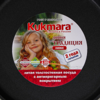 Сковорода блинная &laquo;Традиция&raquo;, d=24 см, съёмная ручка, антипригарное покрытие, цвет чёрный