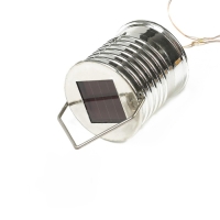 Садовый светильник на солнечной батарее &laquo;Лампочка жёлтая&raquo;, 8 &times; 14 &times; 8 см, 5 LED, свечение белое