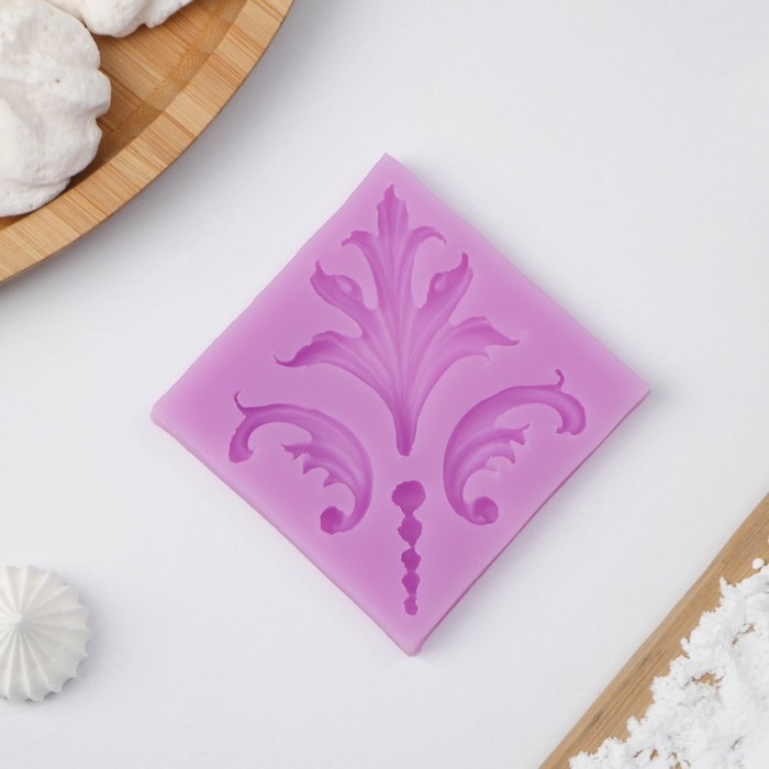 Молд &laquo;Завитки&raquo;, силикон, 6,5&times;0,7 см, цвет МИКС