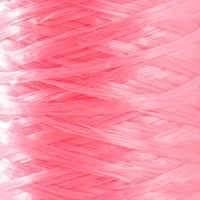 Пряжа "Для вязания мочалок" 100% полипропилен 400м/100&plusmn;10 гр в форме цилиндра (персик)