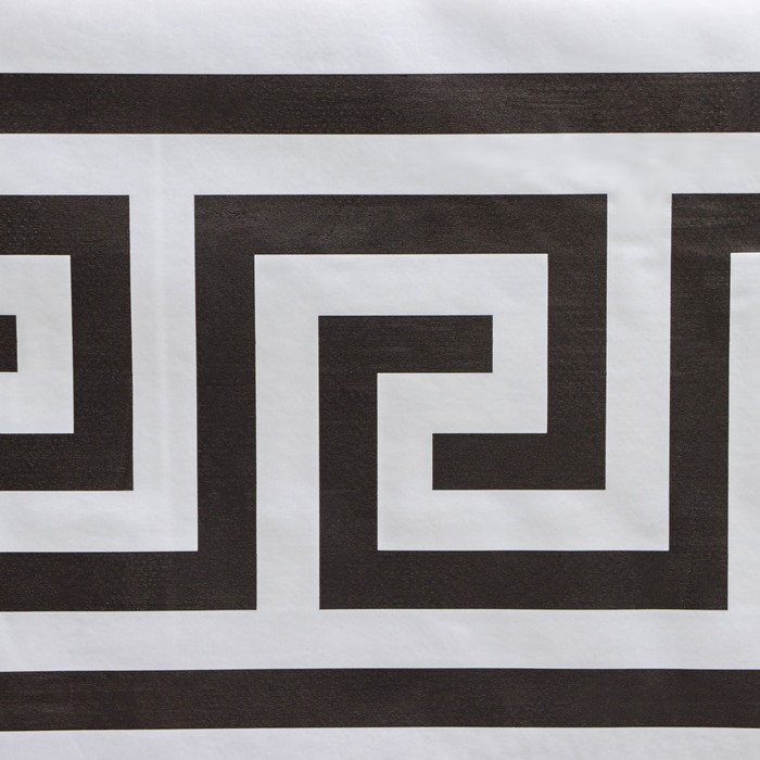 Клеёнка на стол на нетканой основе Доляна &laquo;Стэф&raquo;, ширина 140 см, рулон 20 м, цвет белый