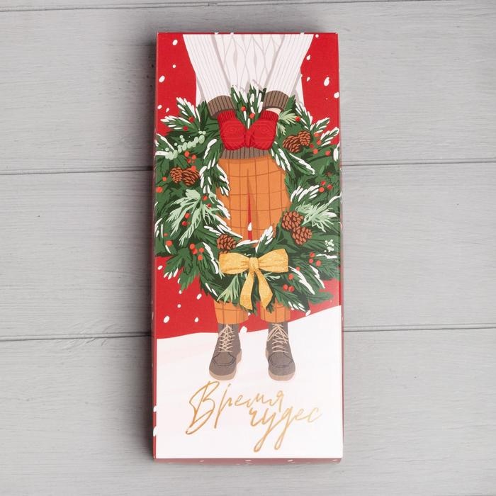 Женские варежки в подарочной коробке Женские варежки в подарочной коробке "Время чудес" р.19