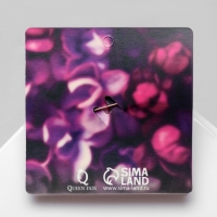 Брошь &laquo;Цветок&raquo; франжипани, цвет фиолетовый в розовом золоте