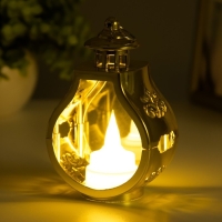 Ночник "Застывшая свеча" 3хLR1130 золотой 5х7,5х12 см RISALUX Ночник "Застывшая свеча" 3хLR1130 золотой 5х7,5х12 см RISALUX