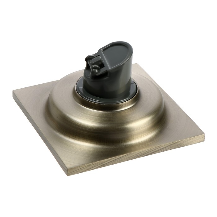 Трап ZEIN, 100х100 мм, вертикальный, d=32 мм, нержавеющая сталь, античная бронза Трап ZEIN, 100х100 мм, вертикальный, d=32 мм, нержавеющая сталь, античная бронза