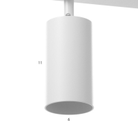 Спот "Этнес" 2хGU10 белый 29,5х6,5х16,5 см Спот "Этнес" 2хGU10 белый 29,5х6,5х16,5 см