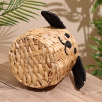 Корзина плетёная "Собачка" 22,5х22,5х19 см