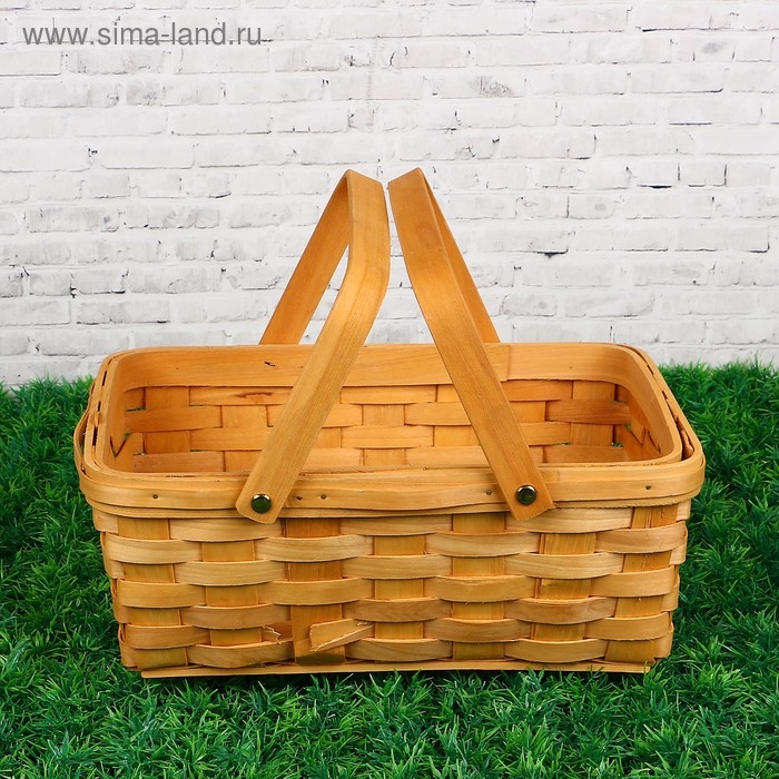 Корзинка «Лукошко», 31,5×21,5×12/25,5 см, шпон Корзинка «Лукошко», 31,5×21,5×12/25,5 см, шпон