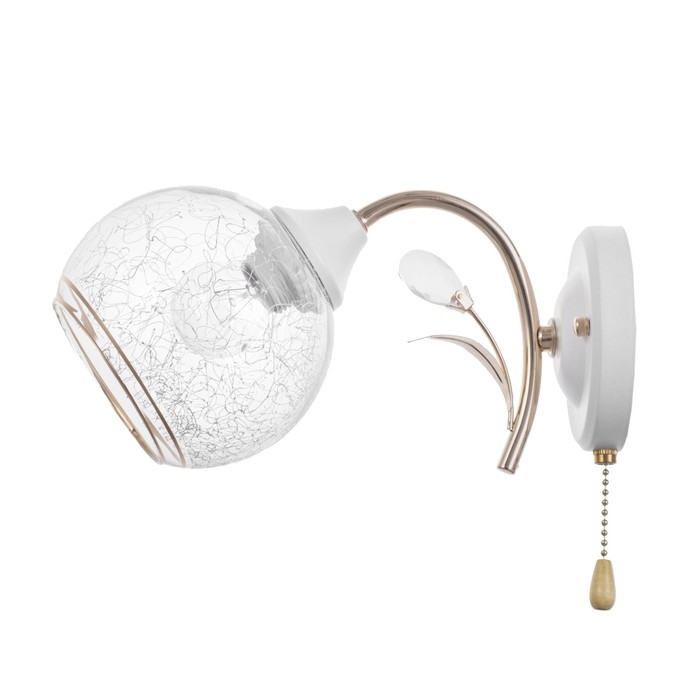 Бра Бра "Фурия" 1х60Вт Е27 Золото, белый