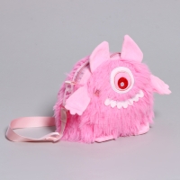 Сумка детская «Монстрик», 18 см, цвет розовый Сумка детская «Монстрик», 18 см, цвет розовый