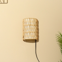 Светильник настенный из ротанга "Нафиса" 1х120Вт, Е27, 16х10х23 см