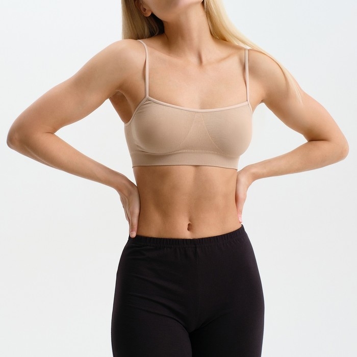 Топ женский, цвет бежевый, размер 48-52 (L/XL)