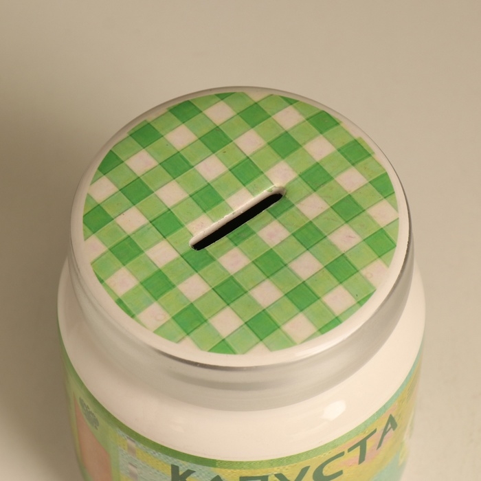 Копилка керамика Копилка керамика "Капуста консервированная" 11,5х11,5х14,3 см