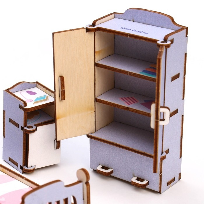 Кукольная мебель &laquo;&lrm;Спальня&raquo;&lrm;